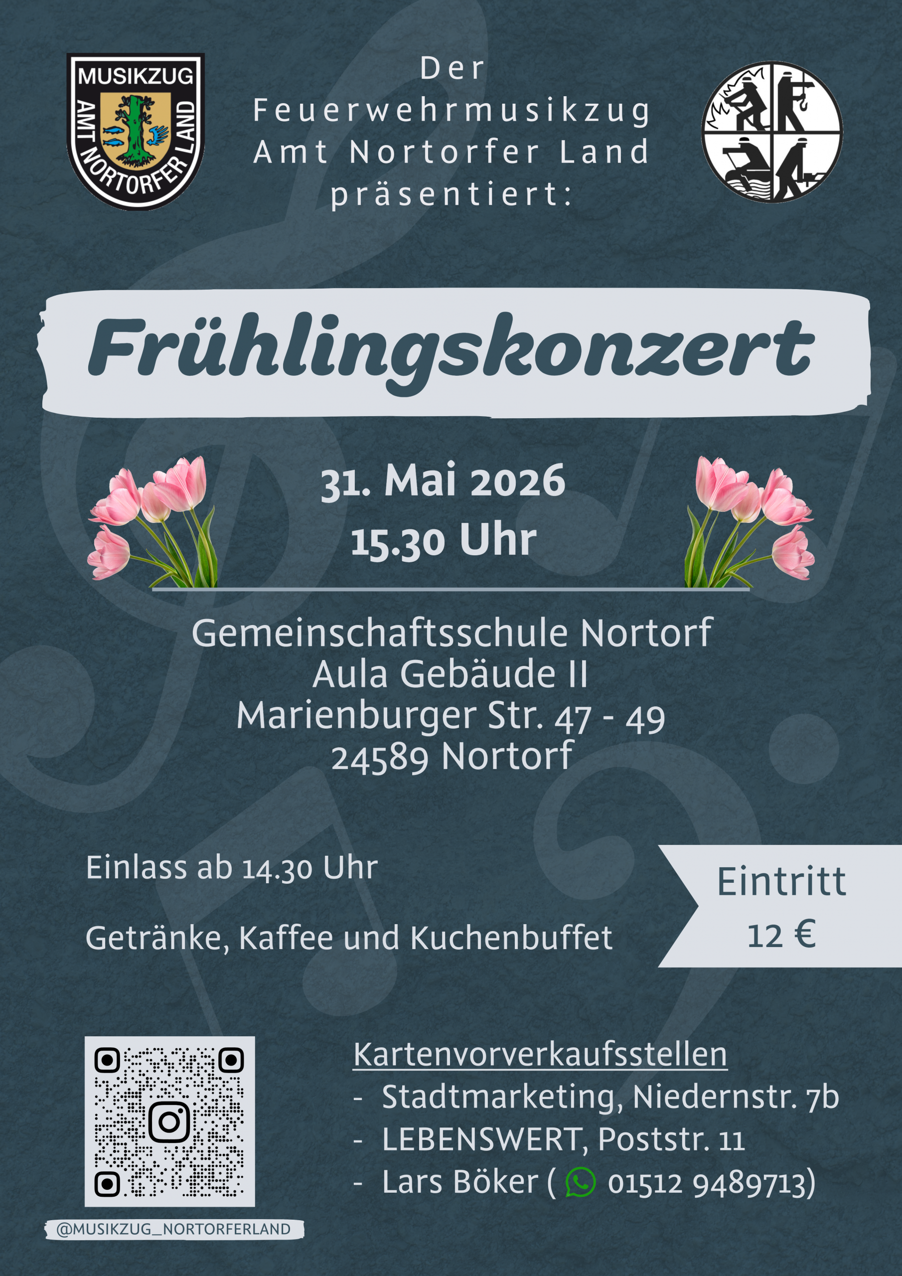 Einladung Frühlingskonzert 2026 Musikzug Nortorf